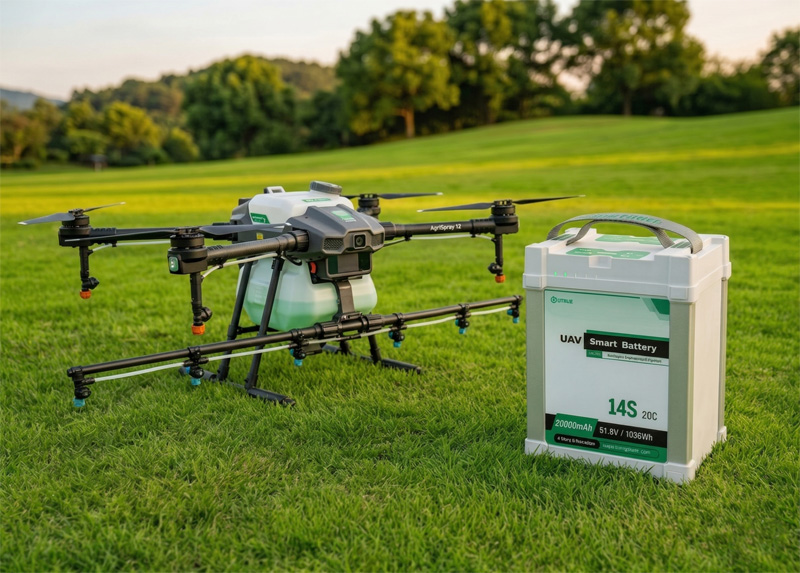 51.8V 20Ah lightweight drone battery for industrial mapping