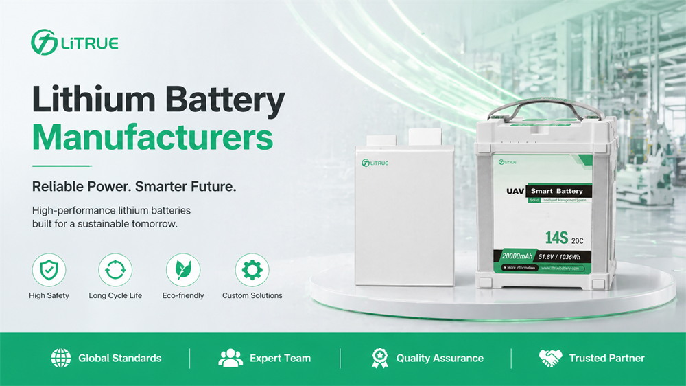 LiTrue lithium battery manufacturer custom LFP pouch cells and UAV battery packs