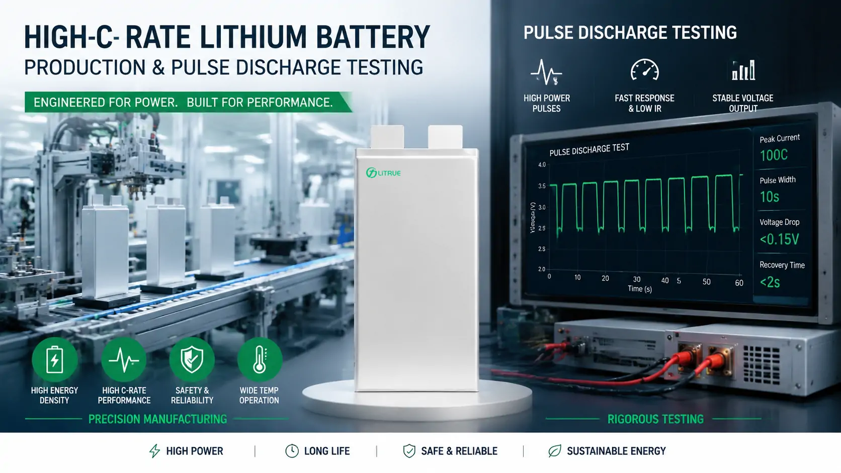 high-rate lithium cell production and pulse-discharge testing high-rate lithium cell production and pulse-discharge testing
