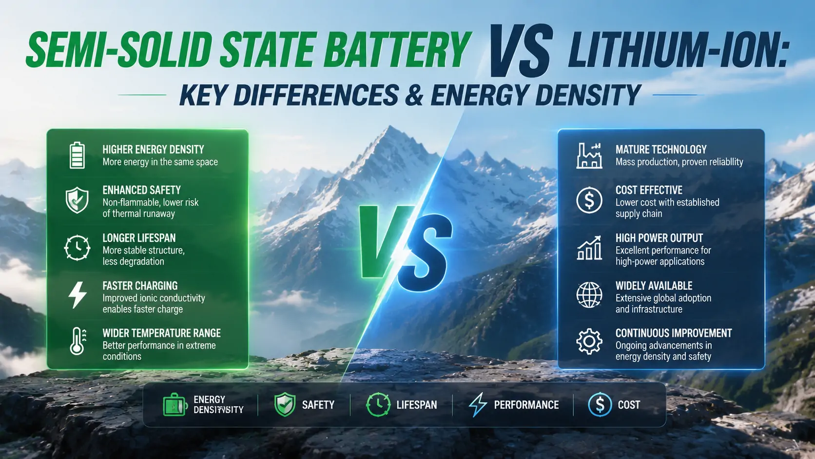 Semi-Solid State Battery vs Lithium-Ion Semi-Solid State Battery vs Lithium-Ion