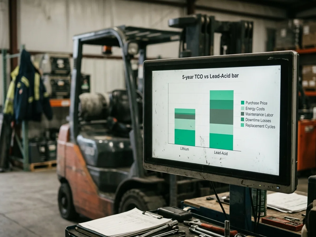 lithium systems consistently deliver lower total cost of ownership over a five-year horizon