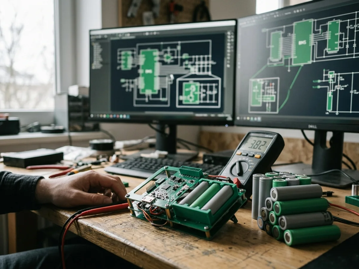 Open-source BMS designs for custom AAA-sized lithium packs Open-source BMS designs for custom AAA-sized lithium packs