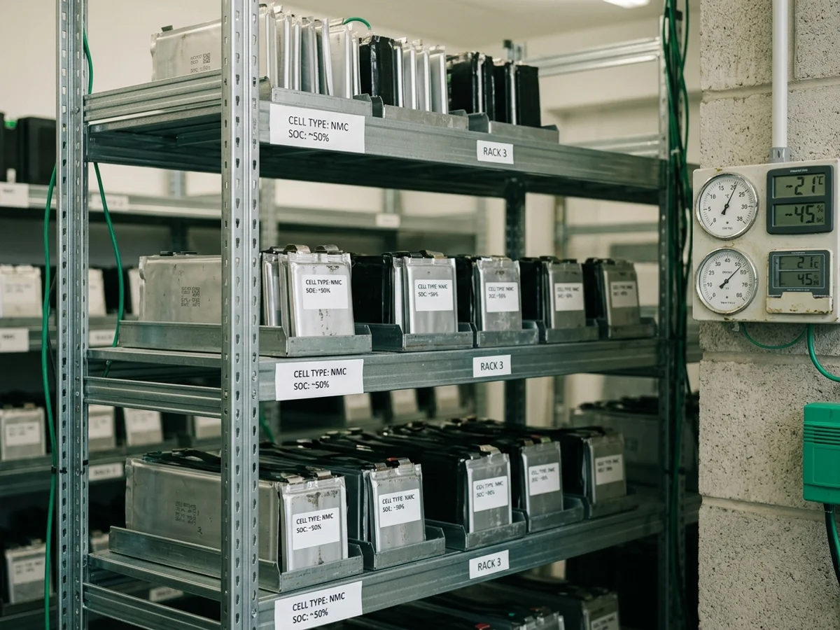 Proper storage conditions for different battery types