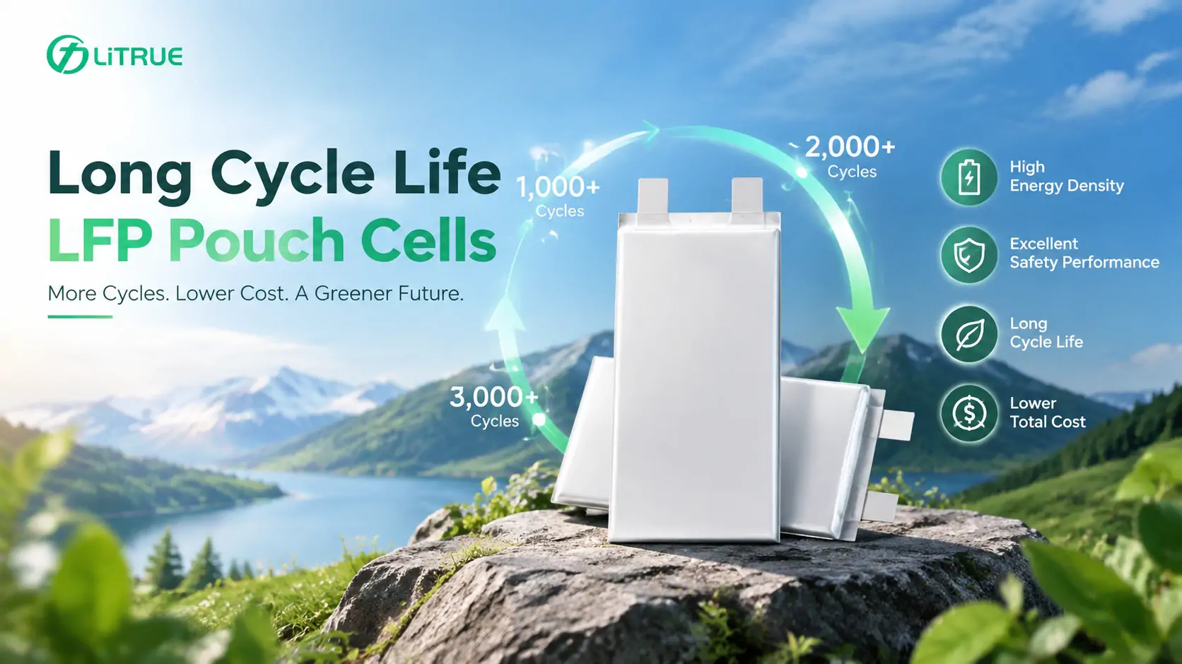 long cycle life LFP pouch cells