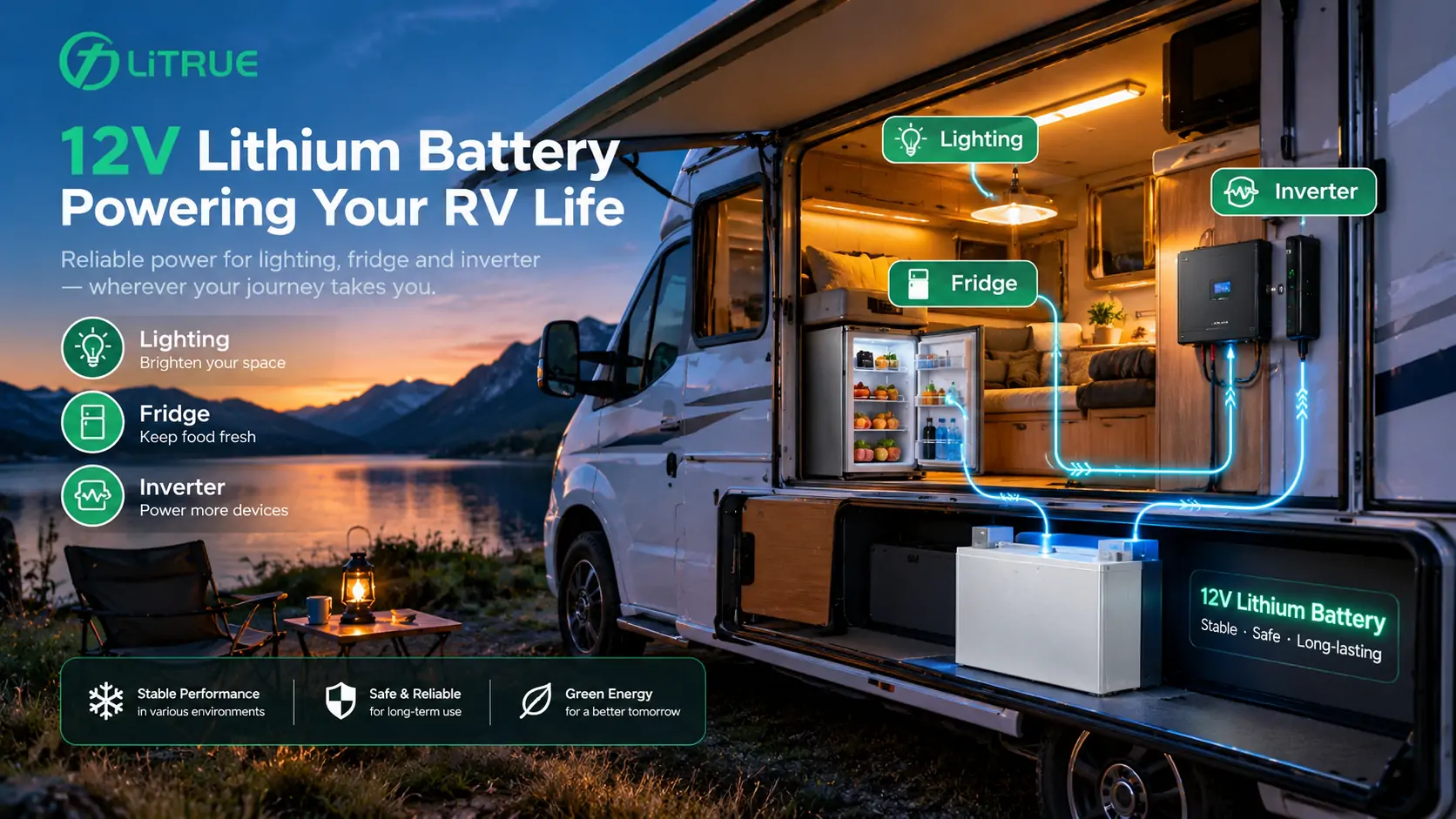 How Long Does a 12V Lithium Battery Last in an RV Setup