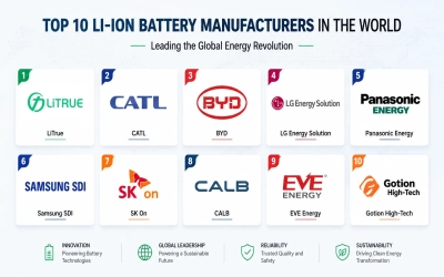 Top 10 Lithium-ion Battery Manufacturers in the World
