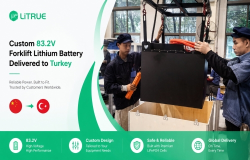 Custom 83.2V Forklift Lithium Battery Delivered to Turkey