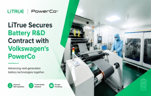 LiTrue Secures Battery R&D Contract with Volkswagen's PowerCo